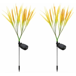Set 2 Lampi solare LED tip SPICE DE GRAU pentru gradina iluminare decorativa exterior