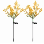 Set 2 Lampi solare LED tip FLORI DE RAPITA pentru gradina iluminare decorativa exterior
