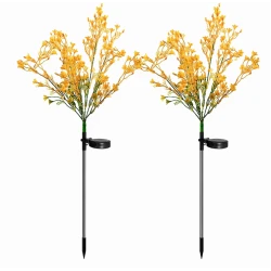 Set 2 Lampi solare LED tip FLORI DE RAPITA pentru gradina iluminare decorativa exterior