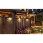 Set 12 Lampi solare LED pentru gradina Cap Patrat cu picior 30cm