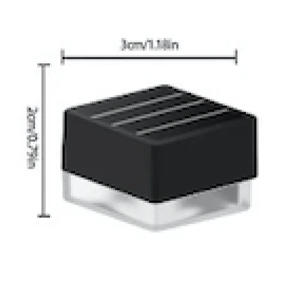 Set 12 Lampi solare LED pentru gradina Cap Patrat cu picior 30cm