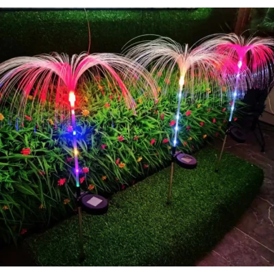 Set 2 Lampi solare LED Multicolor tip PALMIER iluminare decorativa gradina