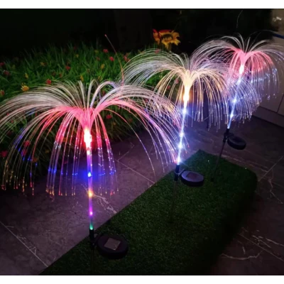 Set 2 Lampi solare LED Multicolor tip PALMIER iluminare decorativa gradina