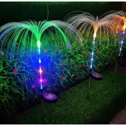 Set 2 Lampi solare LED Multicolor tip PALMIER iluminare decorativa gradina