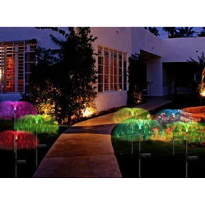 Set 2 Lampi solare LED Multicolor tip PALMIER iluminare decorativa gradina