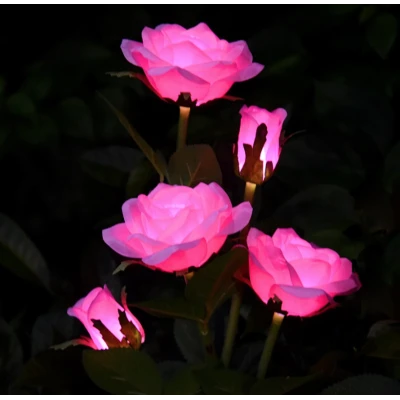 UB Lampa solara LED tip TRANDAFIR pentru gradina iluminare decorativa exterior