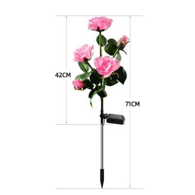 UB Lampa solara LED tip TRANDAFIR pentru gradina iluminare decorativa exterior