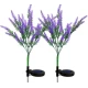 Set 2 Lampi solare LED tip LAVANDA pentru gradina iluminare decorativa exterior