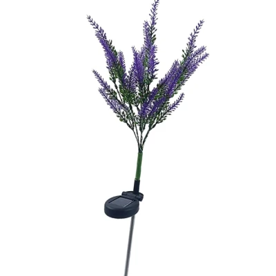 Set 2 Lampi solare LED tip LAVANDA pentru gradina iluminare decorativa exterior