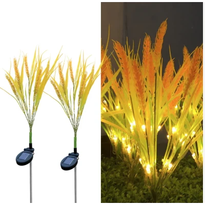 Set 2 Lampi solare LED tip SPICE DE GRAU pentru gradina iluminare decorativa exterior