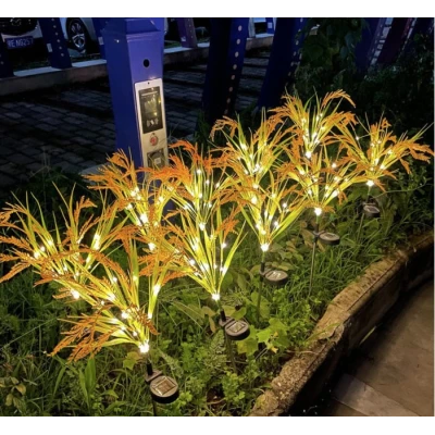Set 2 Lampi solare LED tip SPICE DE GRAU pentru gradina iluminare decorativa exterior