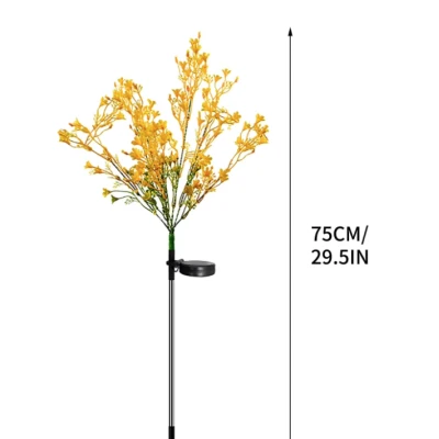 Set 2 Lampi solare LED tip FLORI DE RAPITA pentru gradina iluminare decorativa exterior