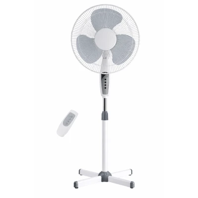 Ventilator cu Picior 16 inch FS 1608RC cu telecomanda oscilant 3 Trepte de Viteza Reglabil pe inaltime
