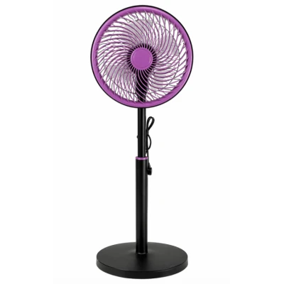 Ventilator de podea FS 25H de 10 inch culoare violet 3 trepte de viteza