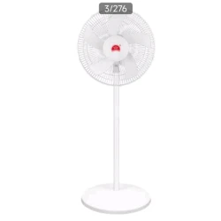 Ventilator cu picior alb oscilant 3 trepte de viteza reglabil pe inaltime silentios FS 4508