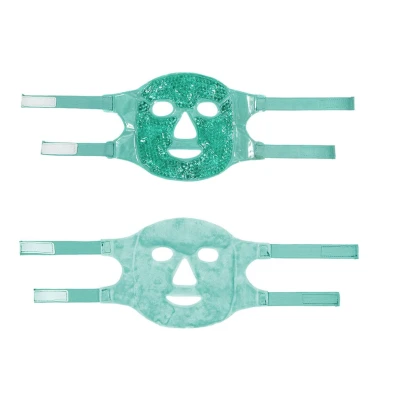 Masca terapeutica ochi/fata tip gel incalzire/racire Verde