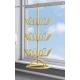 Suport Rotativ pentru uscare Incaltaminte 3 Niveluri metalic rotire 360 design vertical auriu