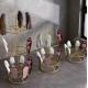 Suport Rotativ pentru uscare Incaltaminte 3 Niveluri metalic rotire 360 design vertical auriu