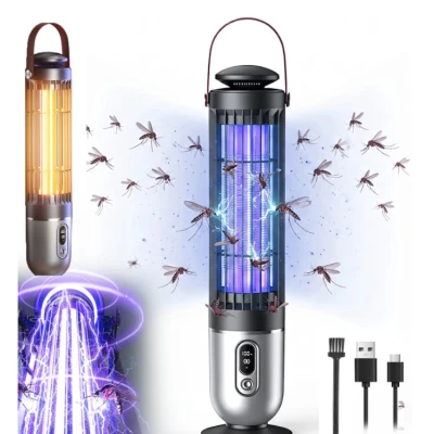 Lampa UV Anti Insecte 2 in 1 aparat tantari si muste si lampa de noapte 2 moduri iluminare