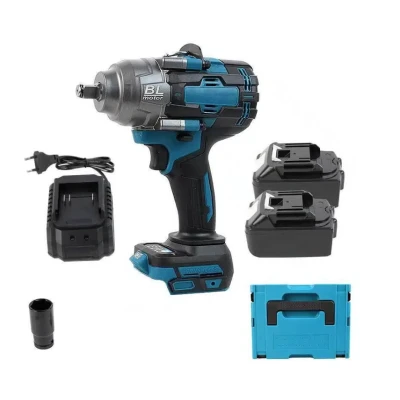 Trusa Pistol de impact electric cu 2 acumulatori si accesorii incluse
