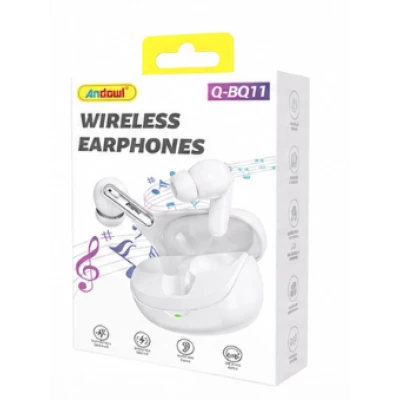 Casti wireless Bluetooth Andowl Q BQ11 cu touch control carcasa de incarcare sunet stereo