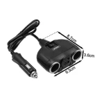 Splitter priza auto Andowl Q CA55 cu 2 mufe bricheta + 2xUSB 120W cu intrerupator 12V/24V