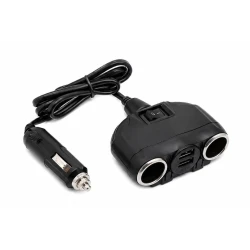 Splitter priza auto Andowl Q CA55 cu 2 mufe bricheta + 2xUSB 120W cu intrerupator 12V/24V