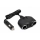 Splitter priza auto Andowl Q CA55 cu 2 mufe bricheta + 2xUSB 120W cu intrerupator 12V/24V