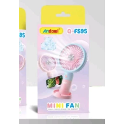 Mini ventilator Andowl Q FS95 cu suport telefon mobil