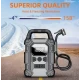 Compresor auto portabil 12000mAh Andowl Q CQ729 display digital LED lanterna functie power bank