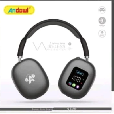 Casti wireless Andowl Q EM60 Bluetooth display LED control tactil sunet stereo HiFi