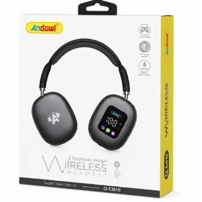 Casti wireless Andowl Q EM60 Bluetooth display LED control tactil sunet stereo HiFi
