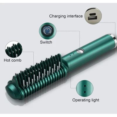 Perie electrica pentru par 2 in 1 Q M359 cu incalzire rapida indreptare si coafare