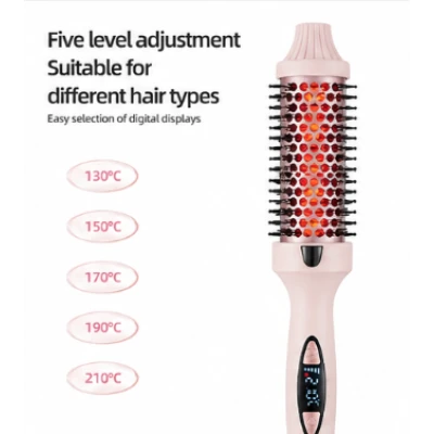 Perie electrica pentru par cu aer cald display digital 5 trepte temperatura ionizare volum si indreptare