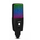 Microfon RGB Andowl Q MIC23 USB iluminare LED pentru streaming gaming karaoke si podcast