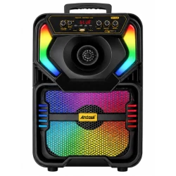 Boxa portabila Bluetooth Andowl Q YX808 de 8 inch RGB microfon inclus telecomanda karaoke bass puternic