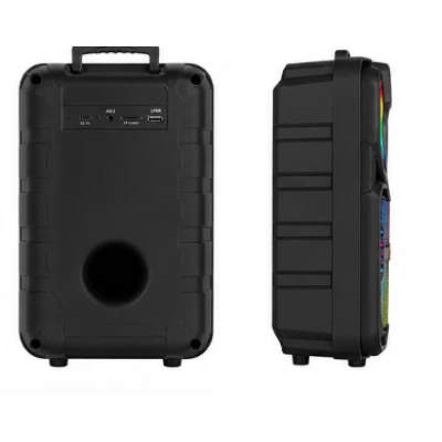 Boxa portabila Bluetooth Andowl Q YX808 de 8 inch RGB microfon inclus telecomanda karaoke bass puternic