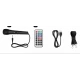 Boxa portabila Bluetooth Andowl Q YX808 de 8 inch RGB microfon inclus telecomanda karaoke bass puternic