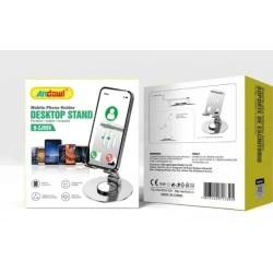 Suport birou Andowl Q ZJ555 compatibil telefon sau tableta universal metalic rotire 360