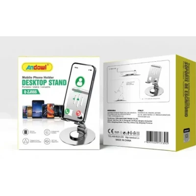 Suport birou Andowl Q ZJ555 compatibil telefon sau tableta universal metalic rotire 360