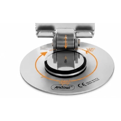 Suport birou Andowl Q ZJ555 compatibil telefon sau tableta universal metalic rotire 360