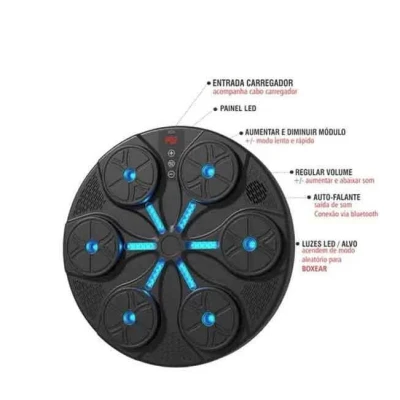 Aparat inteligent de box cu muzica si lumini LED panou de antrenament reflexe