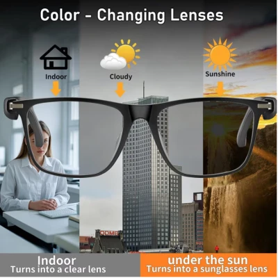 Ochelari de soare Smart Glasses asistent vocal HY10 muzica preluare apeluri incarcare magnetica