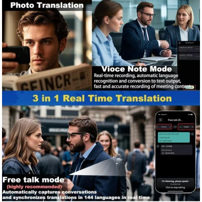 Ochelari de soare Smart Glasses asistent vocal HY10 muzica preluare apeluri incarcare magnetica