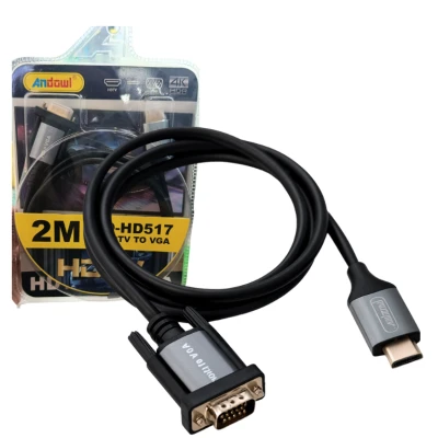 Cablu convertor HDMI VGA lungime 2 metri 4K Q HD517