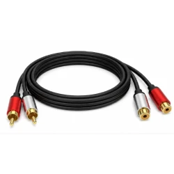 Cablu audio Andowl Q HD621 2 RCA la 2 RCA lungime 2M extensie audio stereo