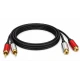Cablu audio Andowl Q HD621 2 RCA la 2 RCA lungime 2M extensie audio stereo