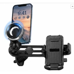 Suport auto dublu mobil cu brat reglabil si suport magnetic Andowl Q ZJ112