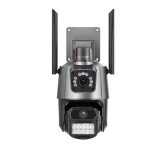 Camera de supraveghere dubla WIFI G900 Ultra HD zoom 5X rotire LED comunicare bidirectionala alarma