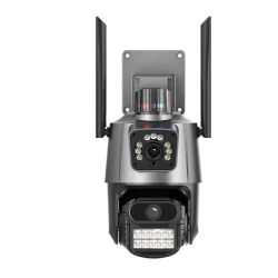 Camera de supraveghere dubla WIFI G900 Ultra HD zoom 5X rotire LED comunicare bidirectionala alarma